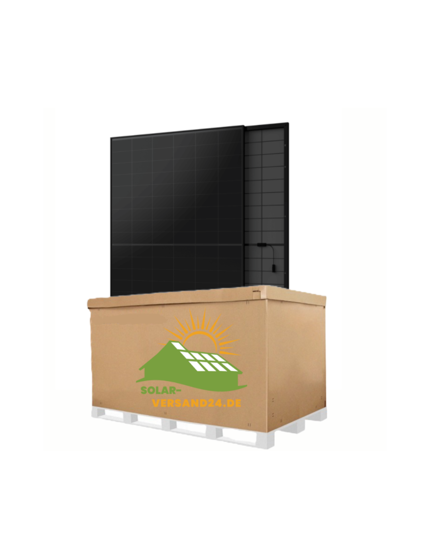 36x Longi EcoLife X10 LR7-54HVBB 465W Full Black Bifazial Solarmodul