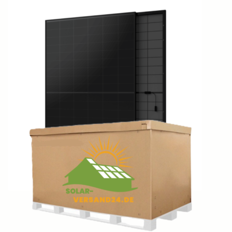 36x Longi EcoLife X10 LR7-54HVBB 465W Full Black Bifazial Solarmodul