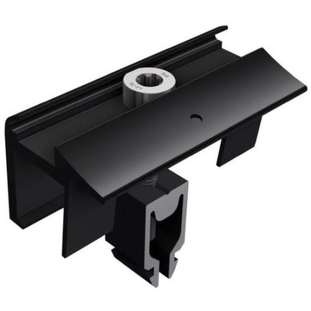 SL Rack Endklemme Vario mit Erdung schwarz - 96162-01