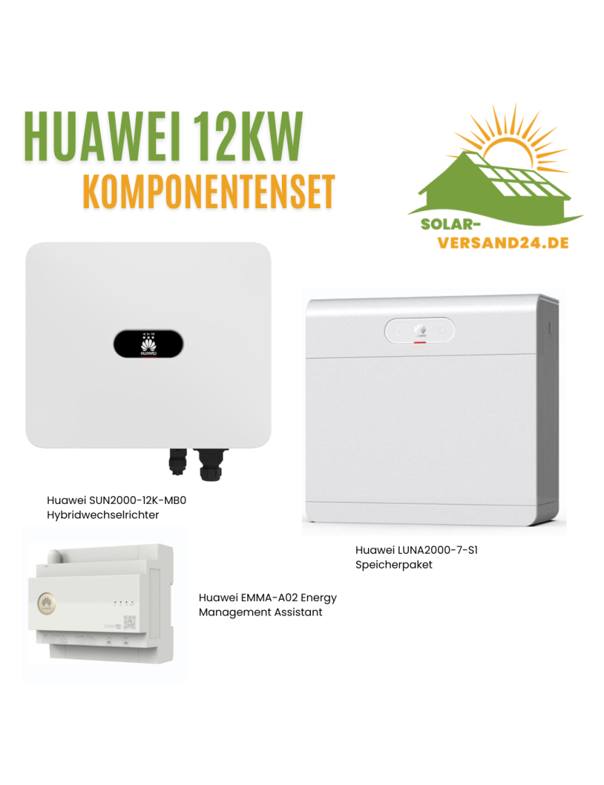 Huawei SUN2000 12K-MB0 Luna2000-7-S1 Emma-A02 Komponentenset