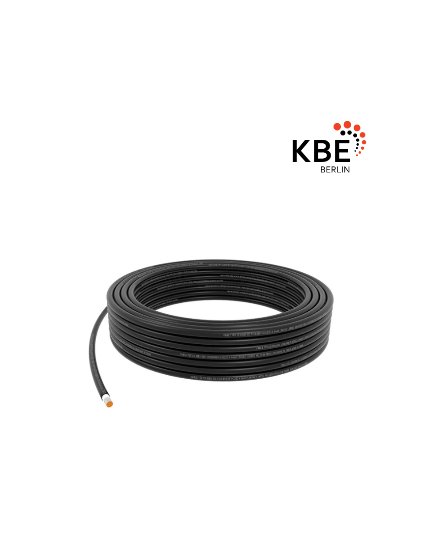 KBE Solarleitung 1x6mm² H1Z2Z2-K schwarz