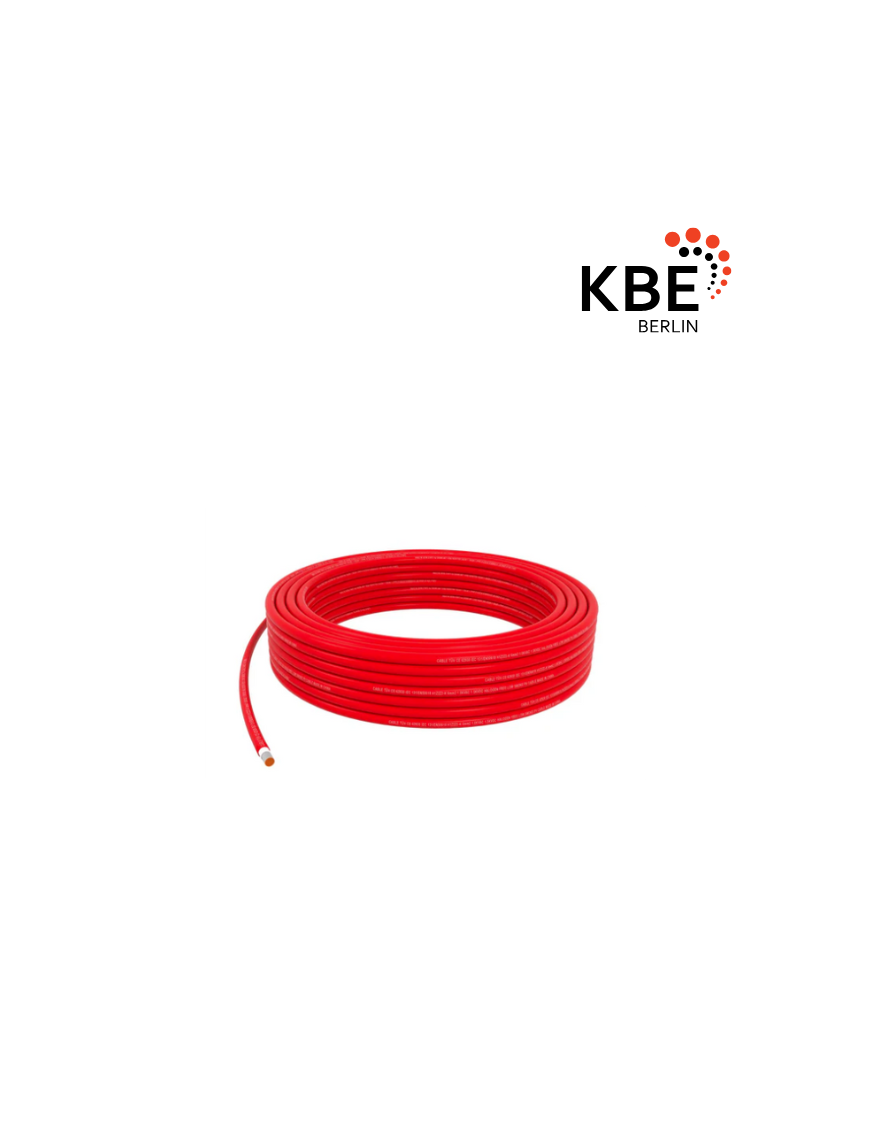 KBE Solarleitung 1x6mm² H1Z2Z2-K rot