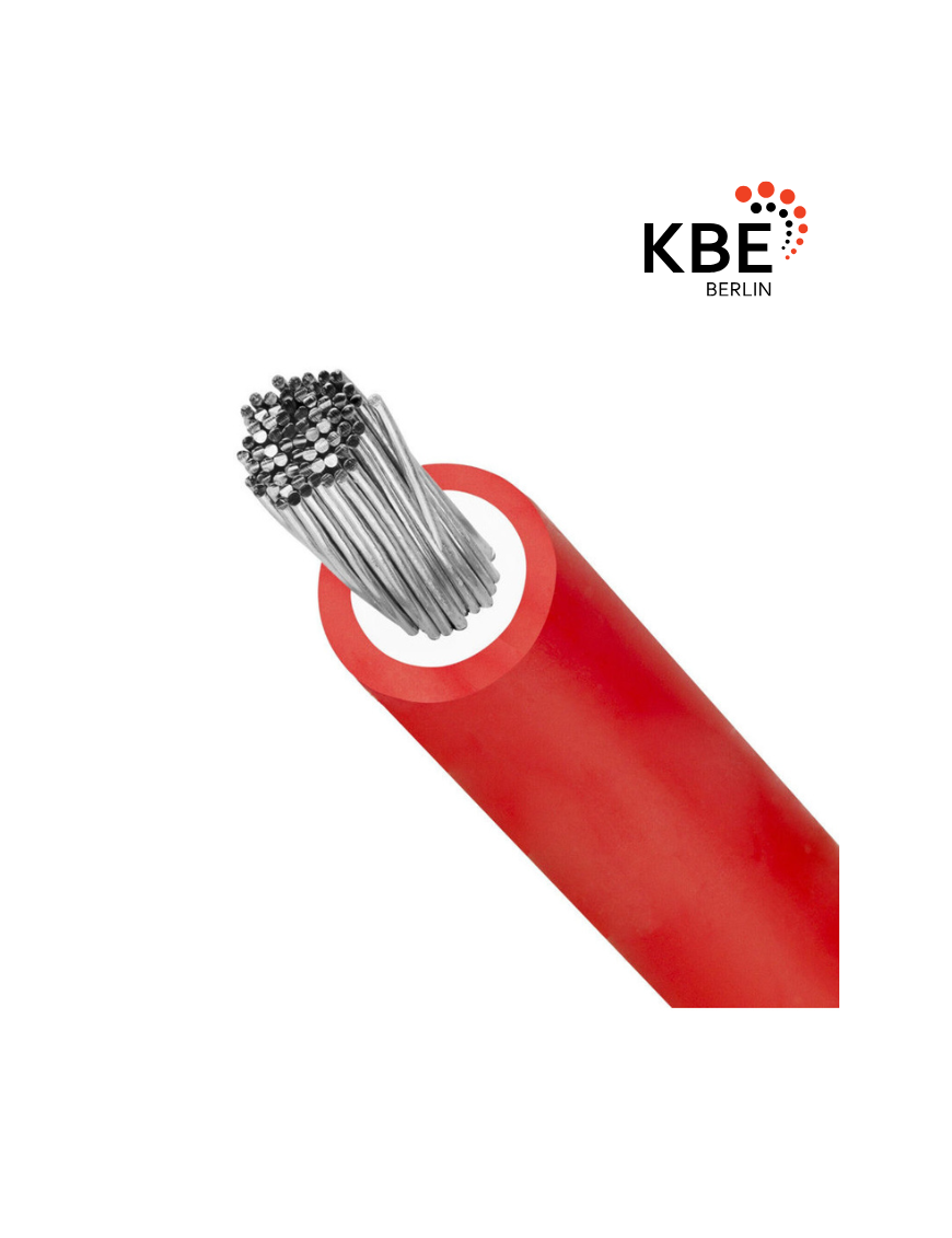 KBE Solarleitung 1x4mm² H1Z2Z2-K Rot