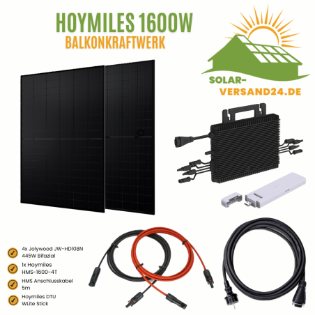 Balkonkraftwerk Komplettset 1600W Hoymiles HMS-1600 Trina Solar