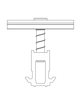 K2 Dome 6 Mittelklemme Schwarz - 2002609