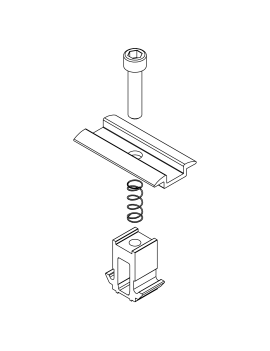 K2 Dome 6 Mittelklemme Schwarz - 2002609