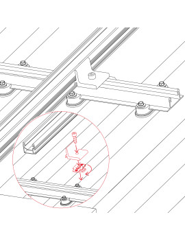 K2 Kreuzverbinder Set SingleRail36 - 2003145