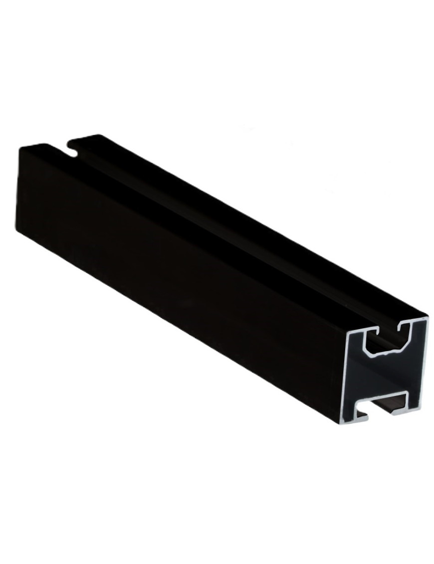 Aluminium Montageprofil 40x40x4800mm Schwarz