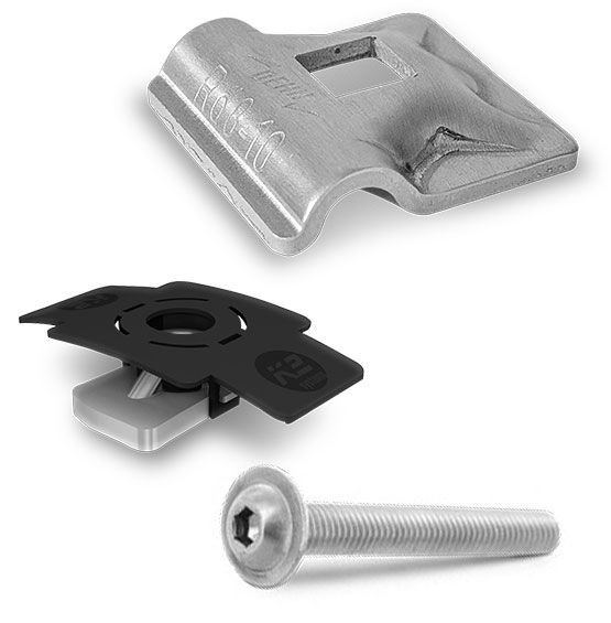K2 Blitzschutzklemme Multi Alu 8 mm Set - 2004922