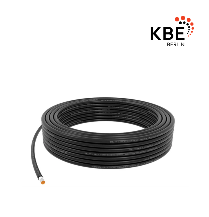 KBE Solarleitung H1Z2Z2-K 1x6mm² Ring 100M Schwarz