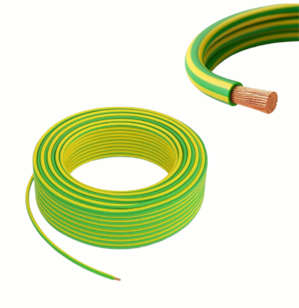Aderleitung H07V-K 1x6 mm² Grün-Gelb Eca Ring 100m RAL 6018/1021