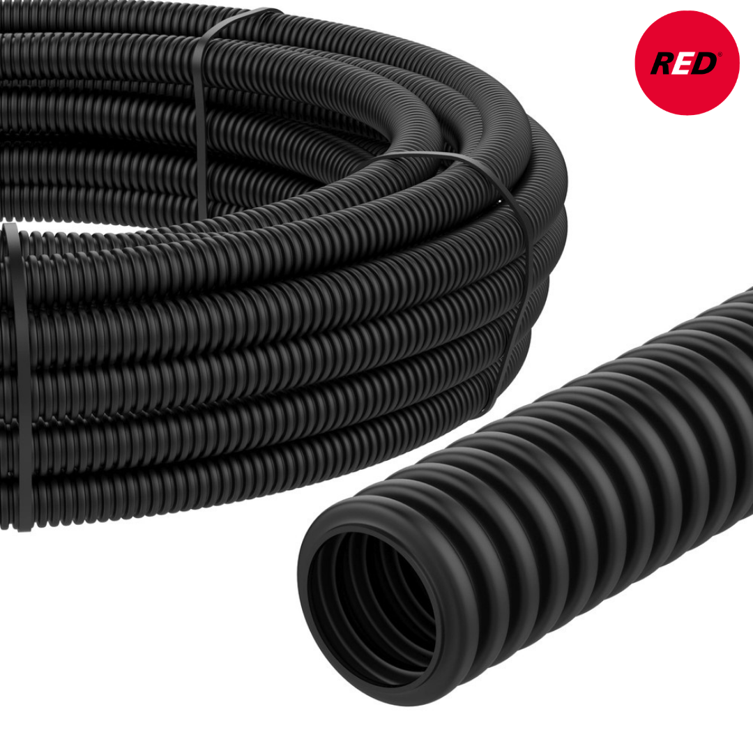 RED Wellrohr Schwarz  Ø20 mm UV-beständig 100 Meter