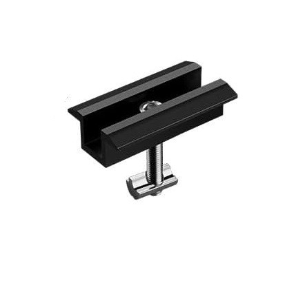 Modulmittelklemme Nutenstein Schwarz 28-34mm